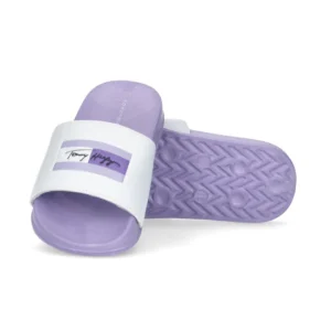 Tommy Hilfiger Badesandaler Lilac/White – badesandal – Legekammeraten.dk